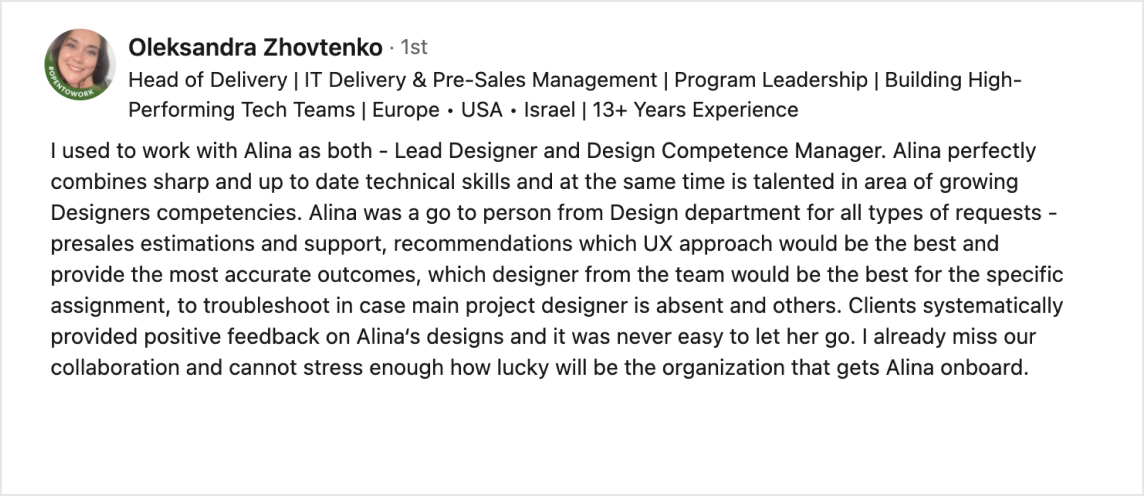 Review from collaborator